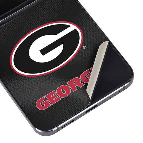 University of Georgia Black Jersey Galaxy Z Flip5 5G Skin