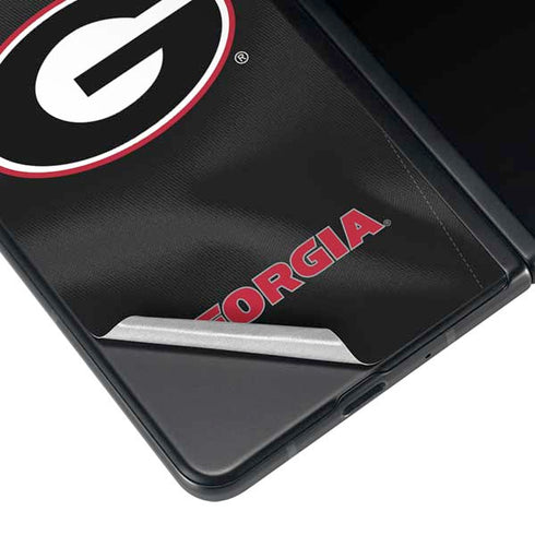 University of Georgia Black Jersey Galaxy Z Fold3 5G Skin