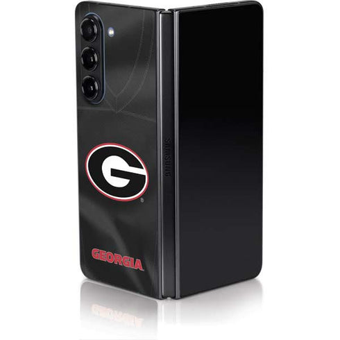 University of Georgia Black Jersey Galaxy Z Fold5 5G Skin