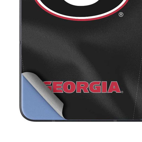 University of Georgia Black Jersey Galaxy Z Fold5 5G Skin