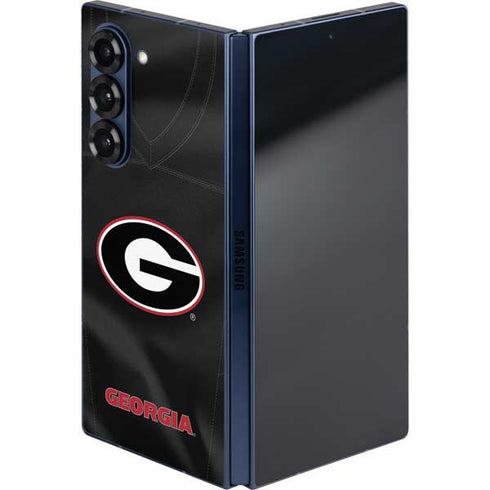 University of Georgia Black Jersey Galaxy Z Fold6 Skin