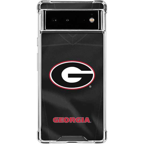 University of Georgia Black Jersey Google Pixel 6 Clear Case