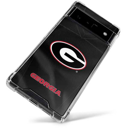 University of Georgia Black Jersey Google Pixel 6 Clear Case