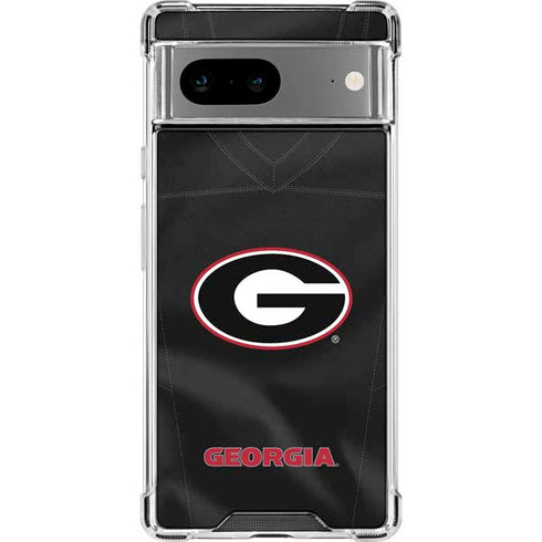 University of Georgia Black Jersey Google Pixel 8 Clear Case