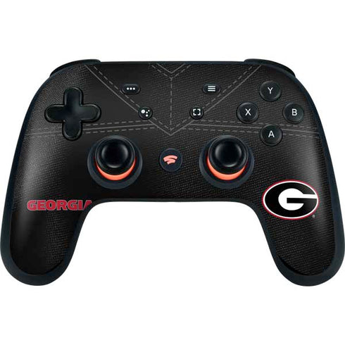University of Georgia Black Jersey Google Stadia Controller Skin