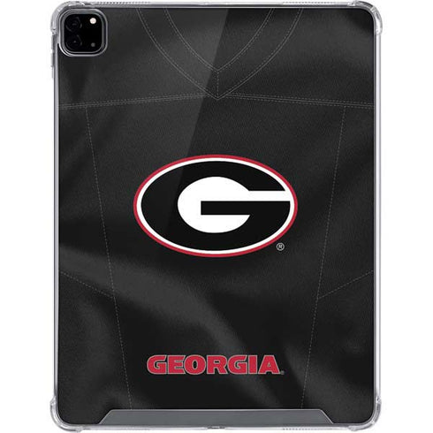 University of Georgia Black Jersey iPad Pro 12.9in (2020) Clear Case