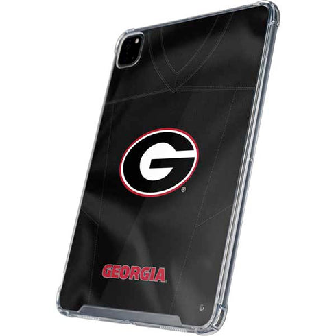 University of Georgia Black Jersey iPad Pro 12.9in (2020) Clear Case