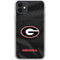 University of Georgia Black Jersey iPhone 11 Clear Case