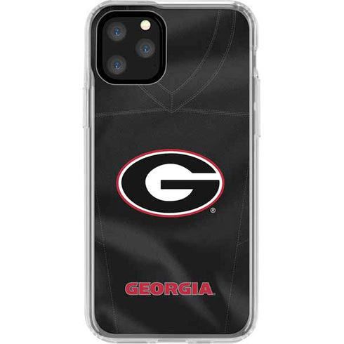 University of Georgia Black Jersey iPhone 11 Pro Clear Case
