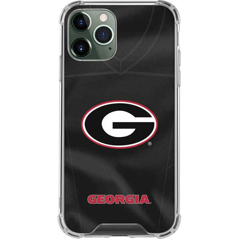 University of Georgia Black Jersey iPhone 11 Pro Max Clear Case