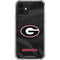 University of Georgia Black Jersey iPhone 12 Clear Case