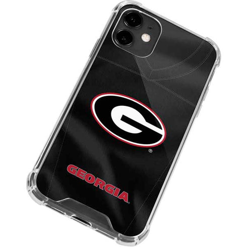 University of Georgia Black Jersey iPhone 12 Clear Case