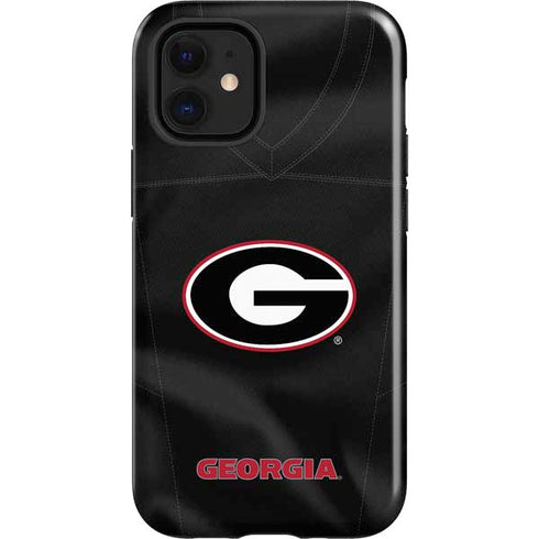 University of Georgia Black Jersey iPhone 12 Mini Impact Case