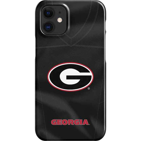 University of Georgia Black Jersey iPhone 12 Mini Lite Case