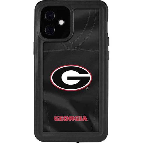 University of Georgia Black Jersey iPhone 12 Mini Waterproof Case