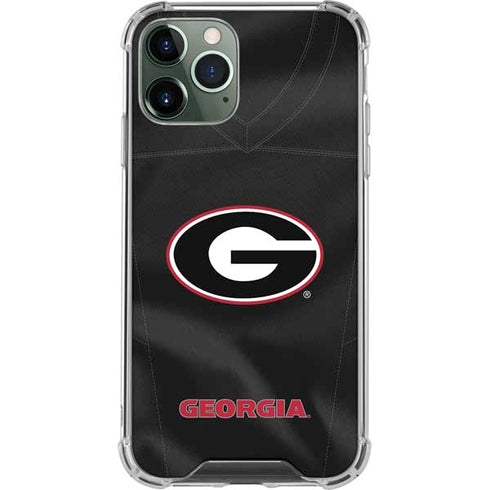 University of Georgia Black Jersey iPhone 12 Pro Max Clear Case