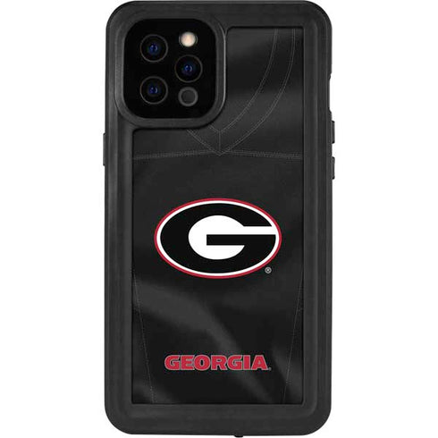 University of Georgia Black Jersey iPhone 12 Pro Max Waterproof Case