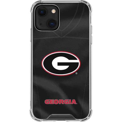 University of Georgia Black Jersey iPhone 13 Clear Case