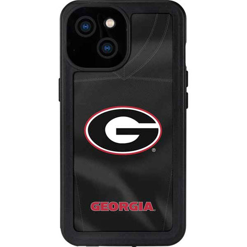 University of Georgia Black Jersey iPhone 13 Mini Waterproof Case