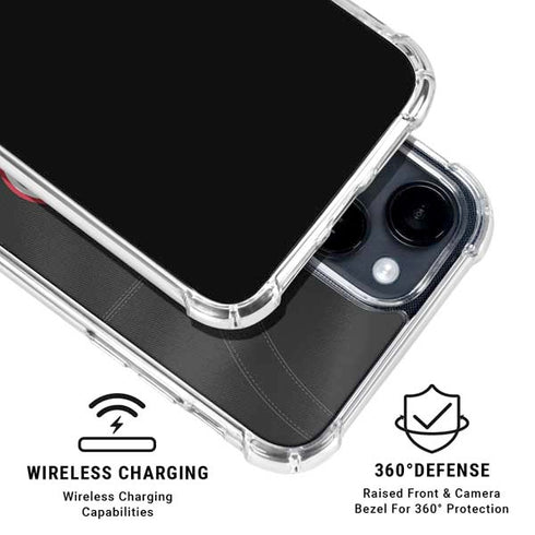 University of Georgia Black Jersey iPhone 14 Plus Clear Case