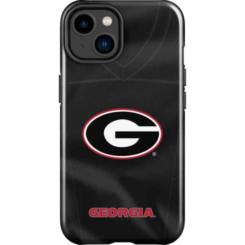University of Georgia Black Jersey iPhone 14 Plus Impact Case