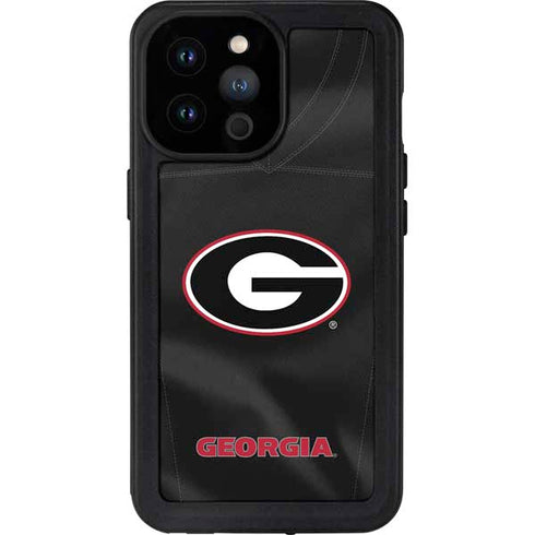University of Georgia Black Jersey iPhone 14 Pro Max Waterproof Case