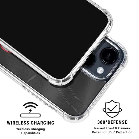 University of Georgia Black Jersey iPhone 15 Clear Case