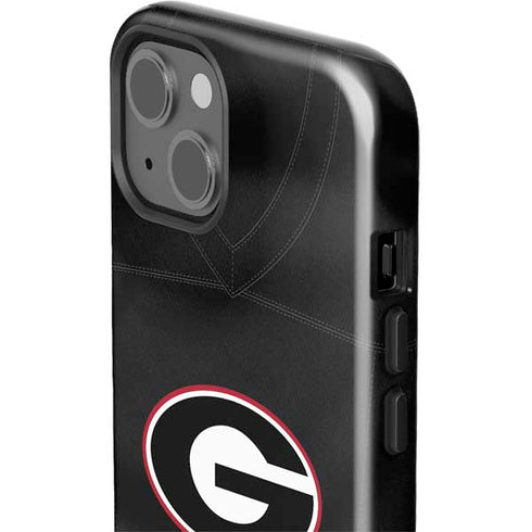 University of Georgia Black Jersey iPhone 15 Plus Impact Case