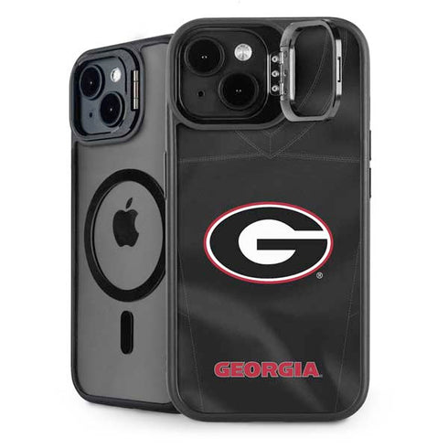 University of Georgia Black Jersey iPhone 15 Plus Kickstand Case