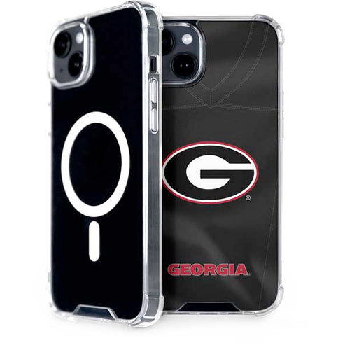 University of Georgia Black Jersey iPhone 15 Plus MagSafe Case