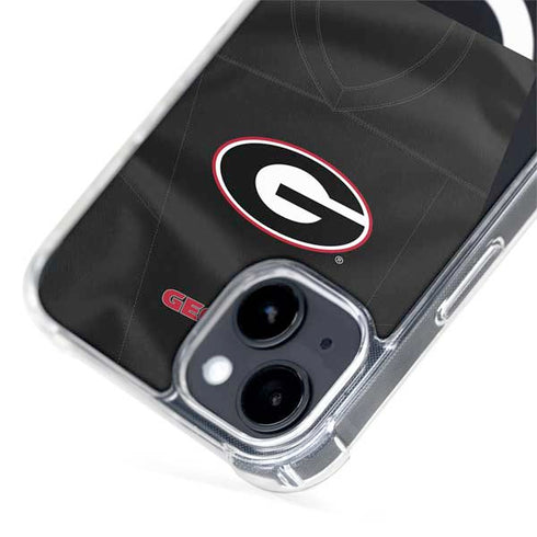 University of Georgia Black Jersey iPhone 15 Plus MagSafe Case