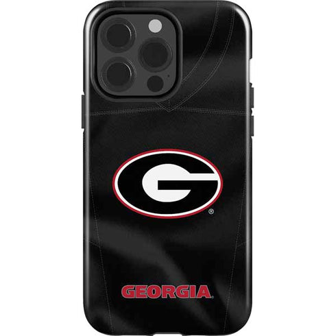 University of Georgia Black Jersey iPhone 15 Pro Impact Case