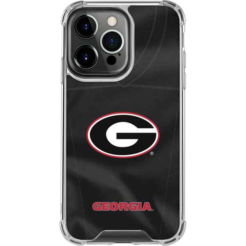 University of Georgia Black Jersey iPhone 15 Pro Max Clear Case
