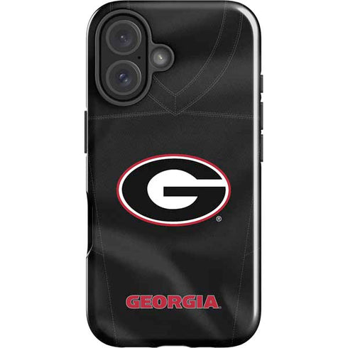 University of Georgia Black Jersey iPhone 16 Impact Case