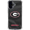 University of Georgia Black Jersey iPhone 16 Plus Clear Case