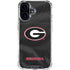 University of Georgia Black Jersey iPhone 16 Plus Clear Case
