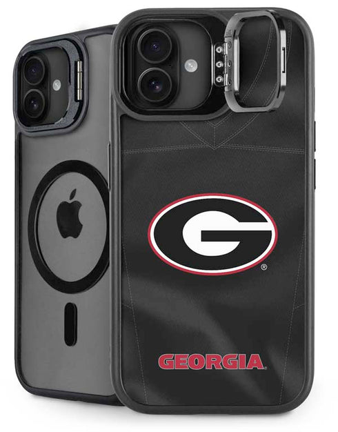 University of Georgia Black Jersey iPhone 16 Plus Kickstand Case