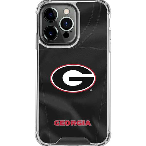 University of Georgia Black Jersey iPhone 16 Pro Max Clear Case