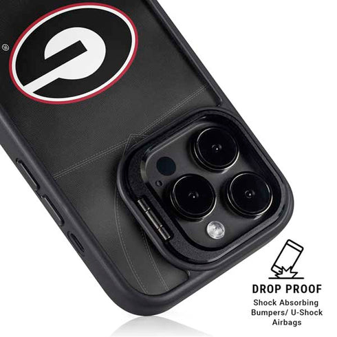 University of Georgia Black Jersey iPhone 16 Pro Max Kickstand Case