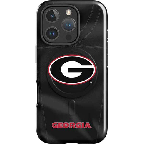 University of Georgia Black Jersey iPhone 16 Pro Max Magsafe Impact Case