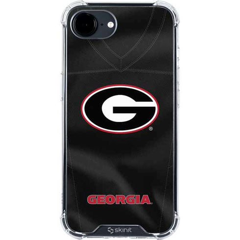 University of Georgia Black Jersey iPhone 16e Clear Case