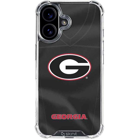 University of Georgia Black Jersey iPhone 17 Clear Case