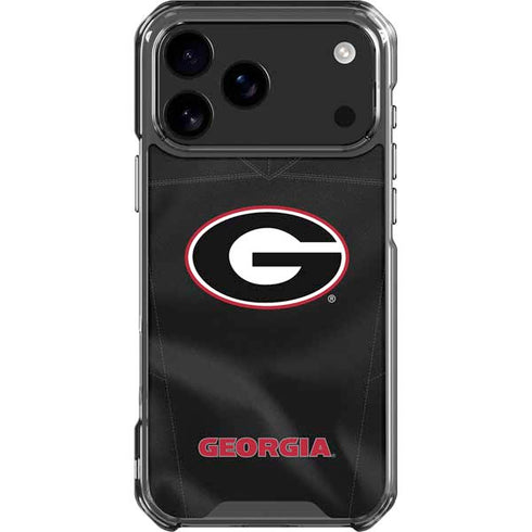 University of Georgia Black Jersey iPhone 18 Pro Max Clear Case