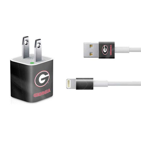 University of Georgia Black Jersey iPhone Charger (5W USB) Skin