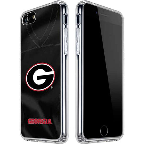 University of Georgia Black Jersey iPhone SE (2nd & 3rd Gen) Clear Case