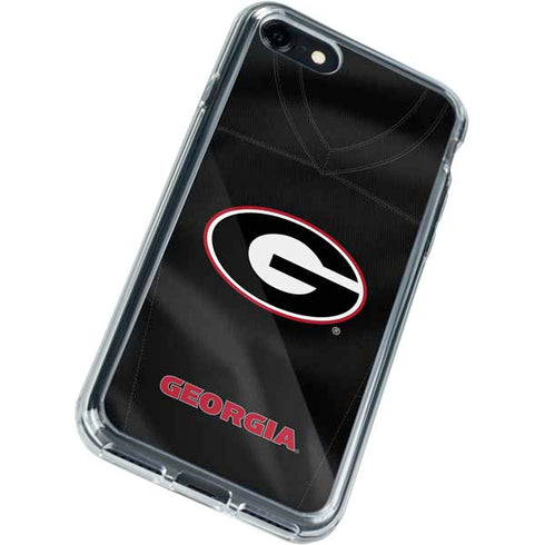 University of Georgia Black Jersey iPhone SE (2nd & 3rd Gen) Clear Case