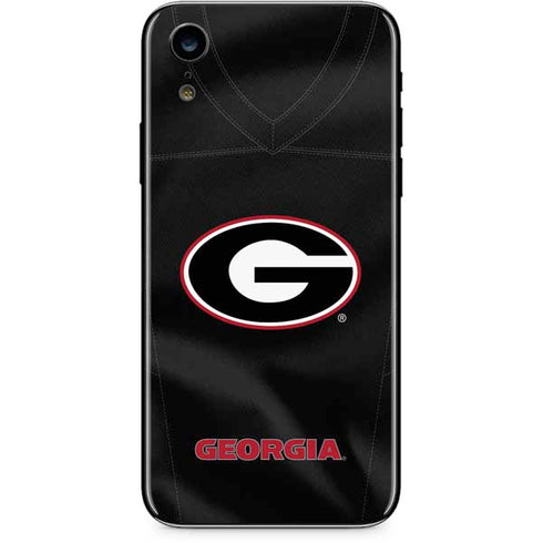 University of Georgia Black Jersey iPhone XR Skin