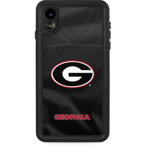 University of Georgia Black Jersey iPhone XR Waterproof Case