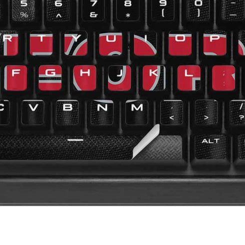 University of Georgia Black Jersey K95 RGB PLATINUM Mechanical Gaming Keyboard Skin