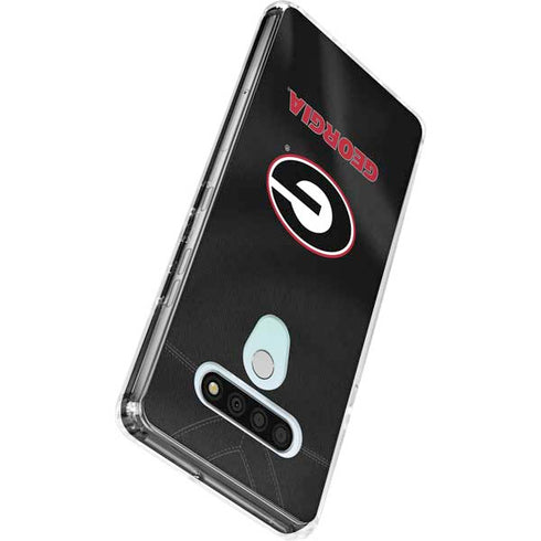 University of Georgia Black Jersey LG Stylo 6 Clear Case